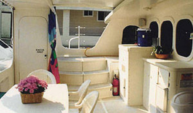 65 Woodwind Kurt Hughes Custom Catamaran Covered Cockpit