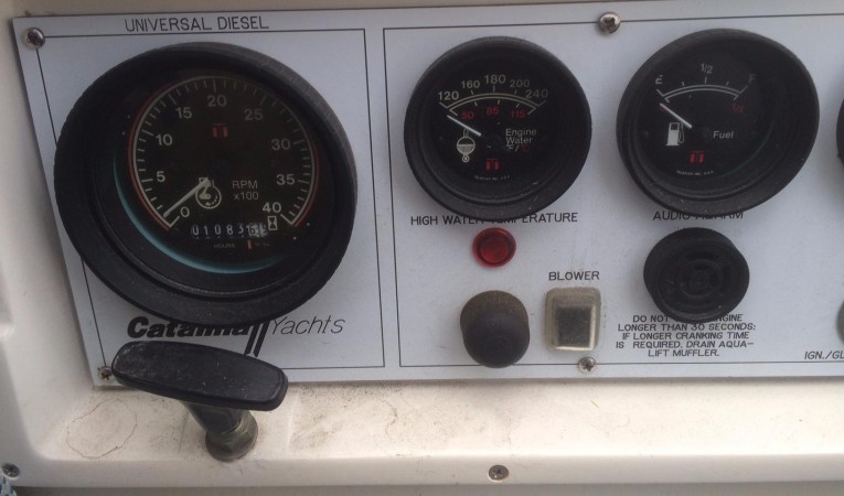 38 Catalina Engine Panel