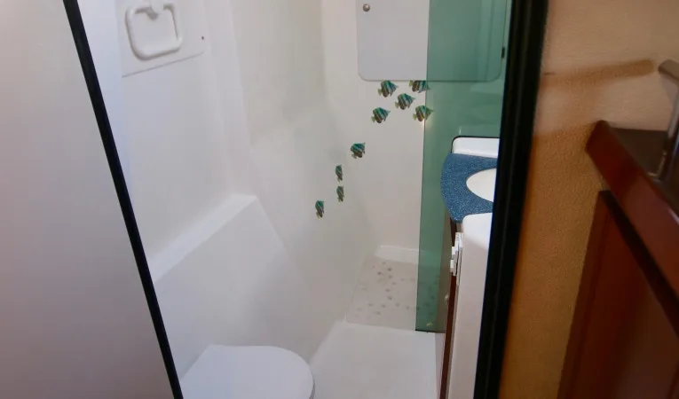 43 Fountaine Pajot Owner's head and shower