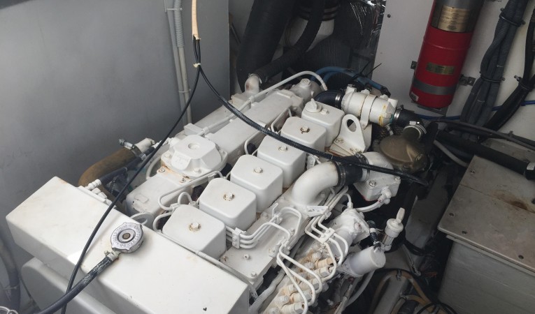 35 Tiara Port Engine