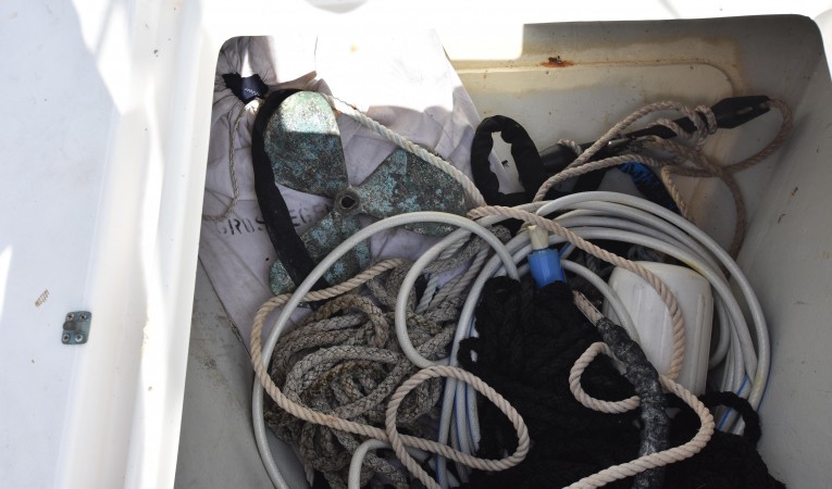 46 Bavaria Large Deck strorage locker