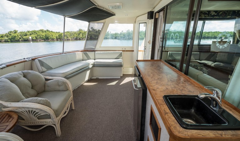 54 Hatteras Aft Deck Port