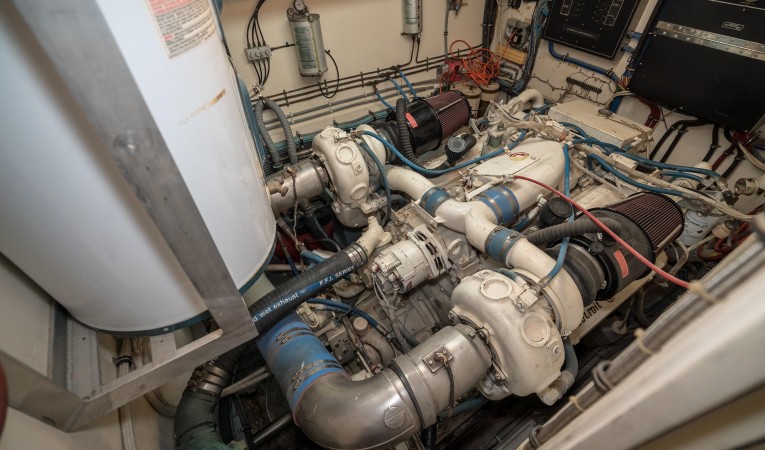 54 Hatteras Port Engine 2