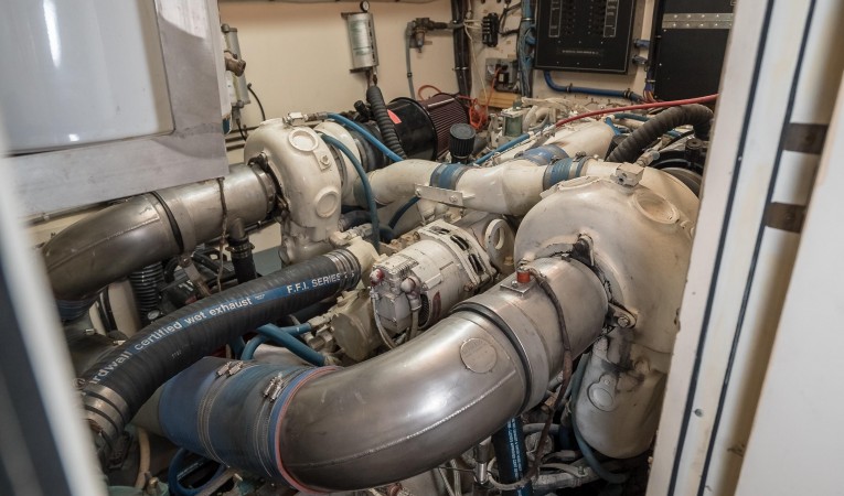 54 Hatteras Port Engine 1