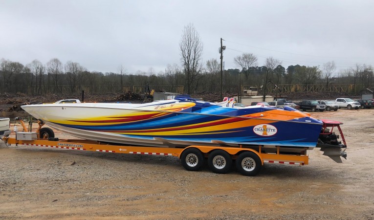 42 Cigarette Port Side Profile