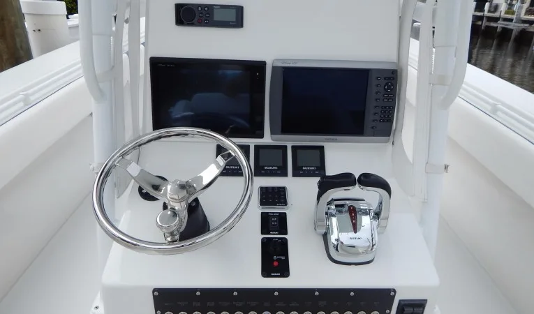 36 Contender Helm Controls