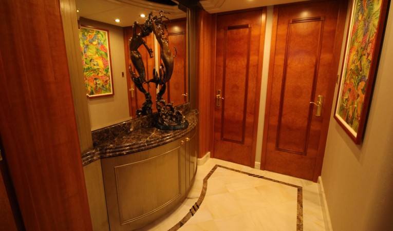 103 Westport Companionway to Master Stateroom