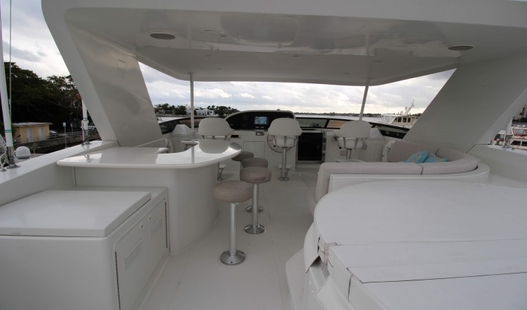 103 Westport Flybridge Aft - Looking Forward