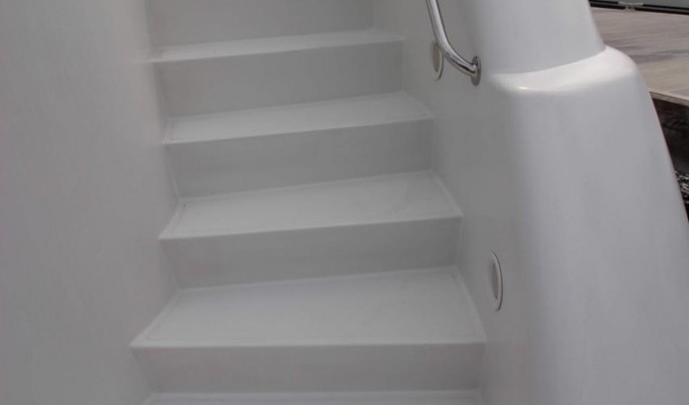 103 Westport Aft Deck Stairs to Swim Platform - Starboard