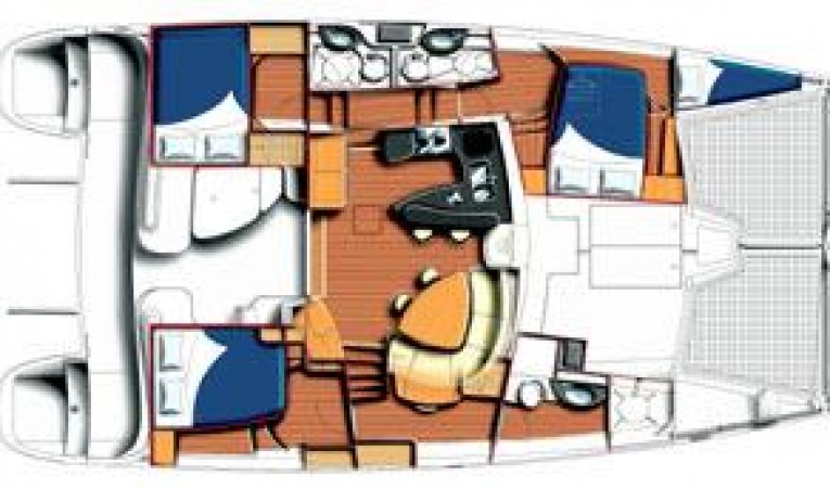 43 Leopard Manufacturer Provided Image: 4 Cabin Layout