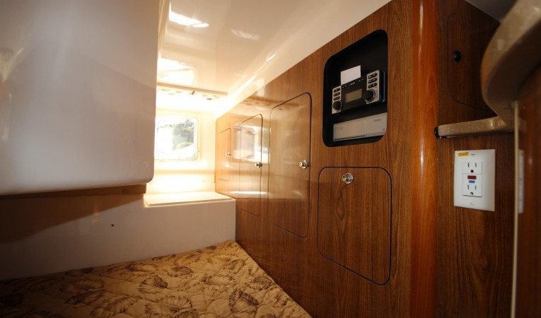 31 Pursuit Aft Berth Storage