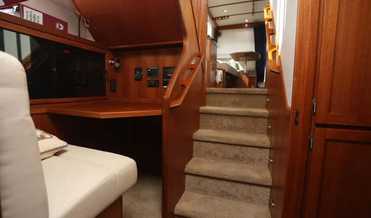 42 Nordic Tugs Companionway to Accommodations