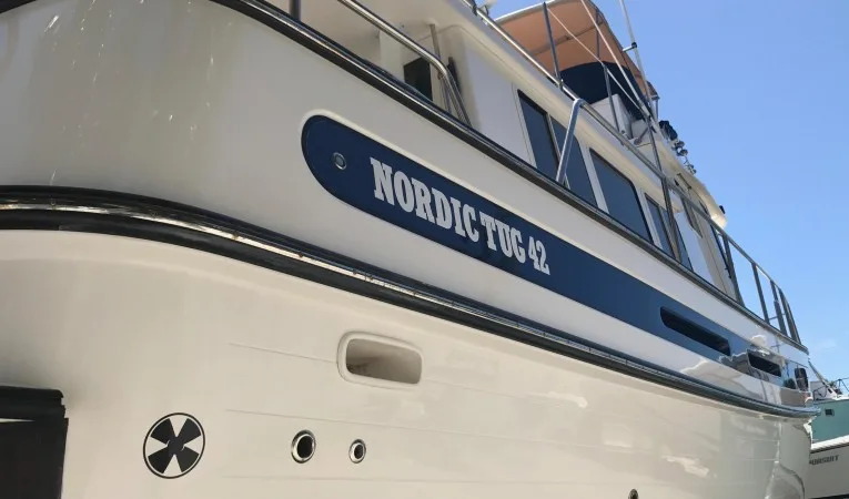 42 Nordic Tugs Hull Buff and Wax - April 2017