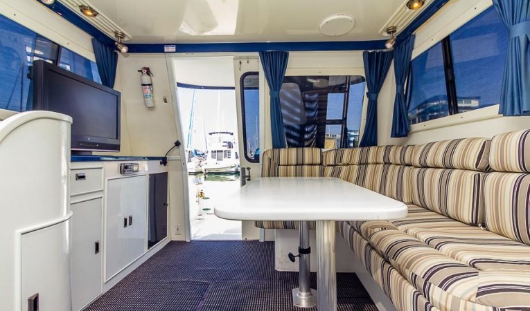 38 Mediterranean Salon Aft View