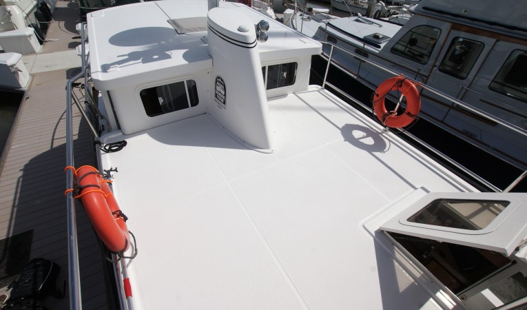 32 Nordic Tugs hardtop over salon and cockpit
