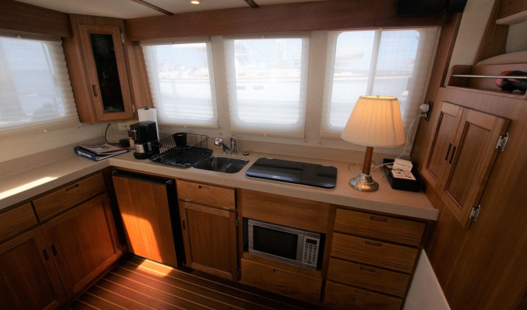 32 Nordic Tugs looking port in salon