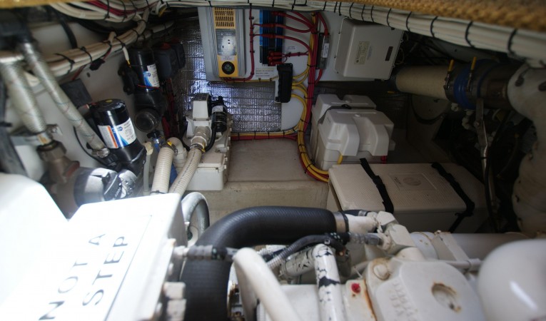 32 Nordic Tugs engine room