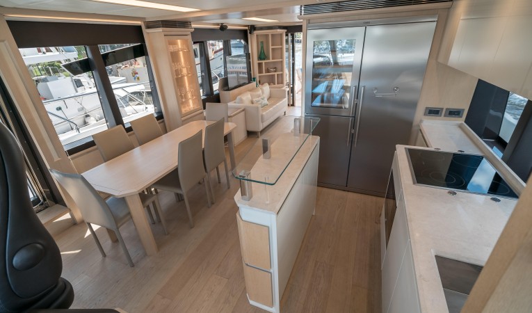 72 Absolute Galley to Port