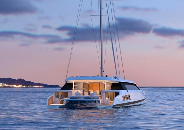 90 Wider WIDER ECO YACHT 88 - AFT AT NIGHT