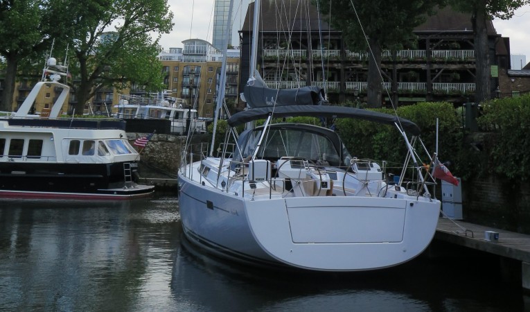 51 Hanse At Dock - aft view
