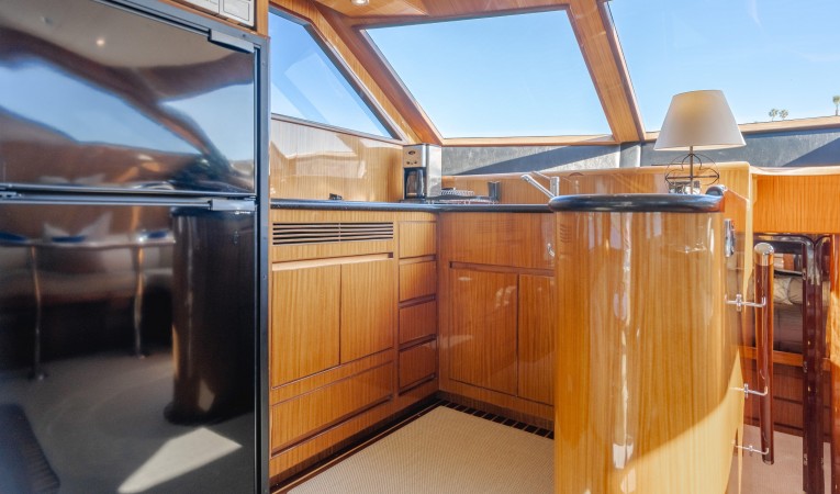 52 Ocean Alexander Raised Galley to Port & Forward