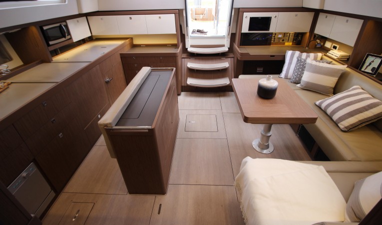 57 Beneteau Salon and galley