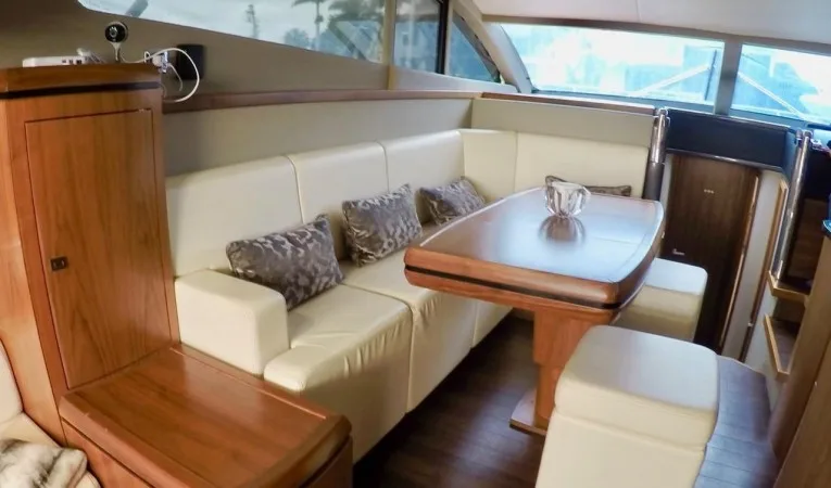 60 Pearl Seating Opposite the Galley