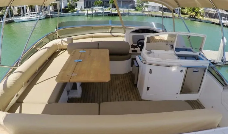 60 Pearl Bridge Area W/Teak Table Up