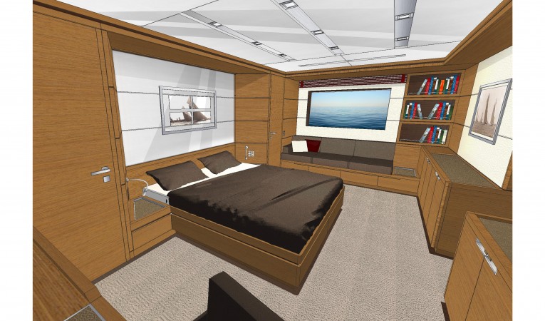 90 Cantiere delle Marche Master Stateroom