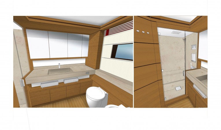 90 Cantiere delle Marche Master Bath