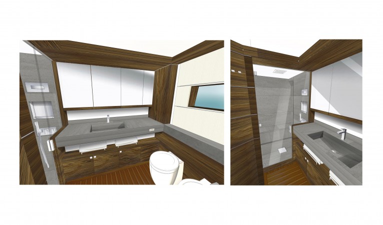 90 Cantiere delle Marche Master Bath