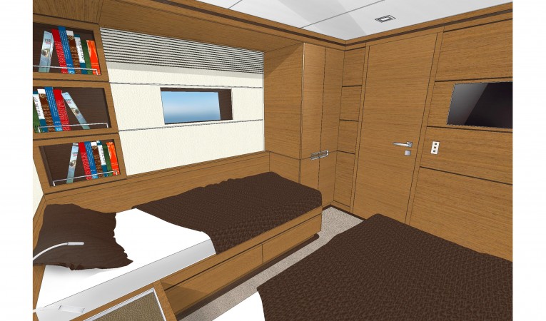 90 Cantiere delle Marche Twin Guest Cabin