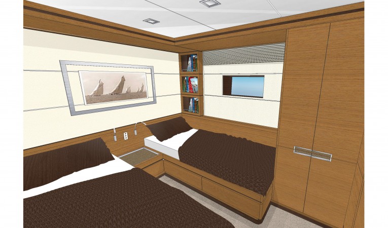 90 Cantiere delle Marche Twin Guest Cabin