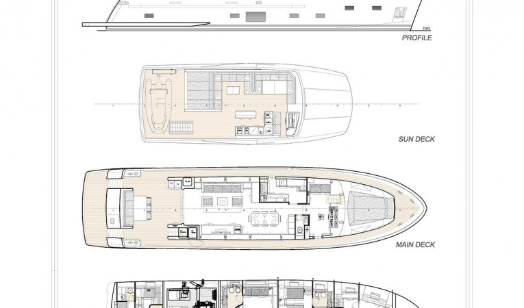 90 Cantiere delle Marche General Arrangement