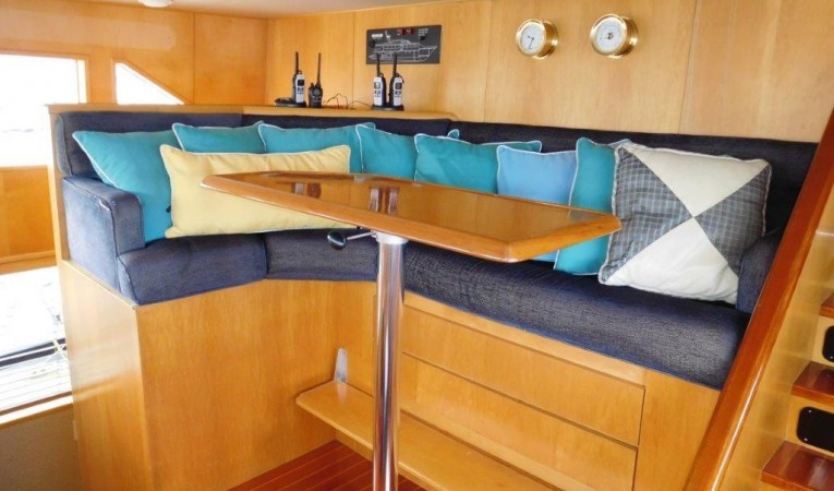 100 Broward Pilothouse Guest Seating