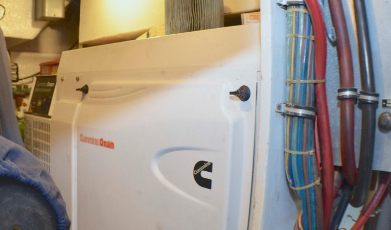 65 Hatteras Engine Room