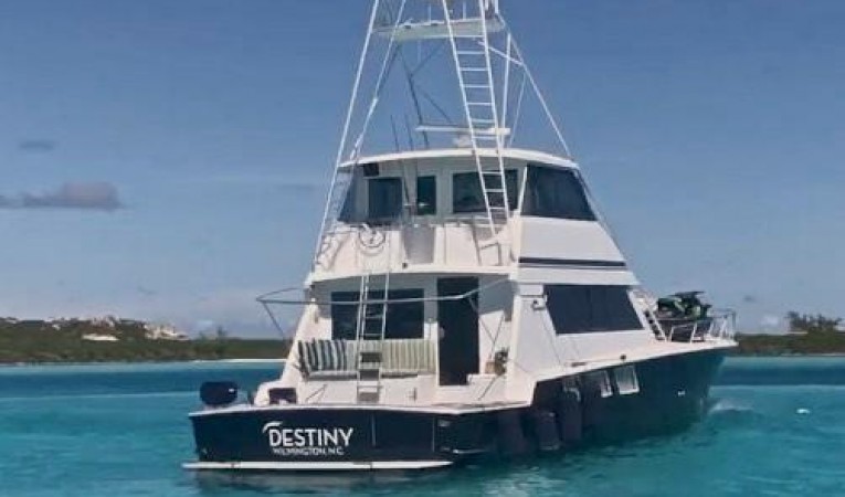 65 Hatteras On Anchor