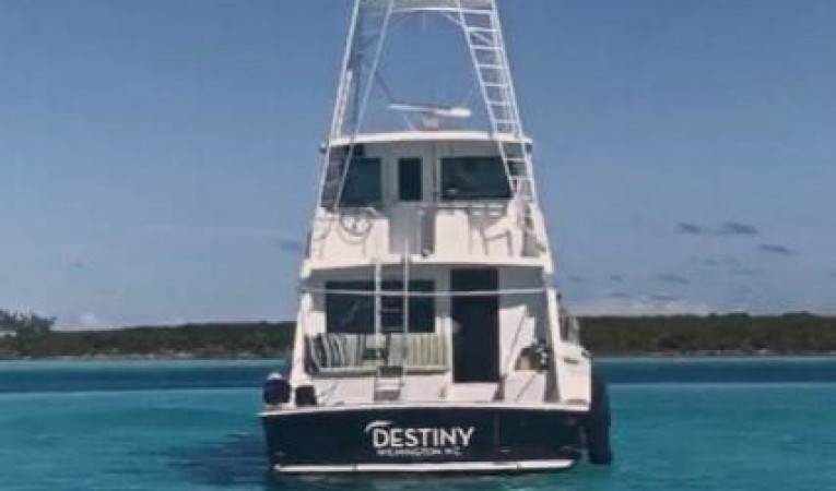 65 Hatteras On Anchor