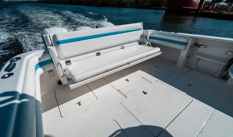 40 Intrepid Cockpit Seating Down