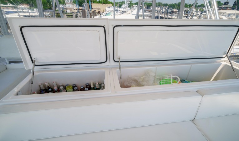 61 Viking Refrigerator on Flybridge