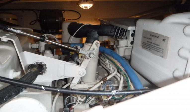 38 Grand Banks Engine Room