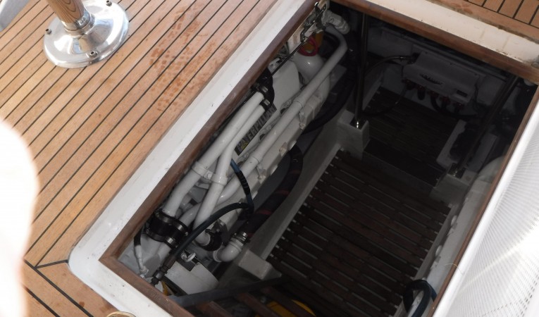 38 Grand Banks Engine Room Access