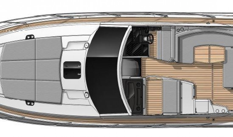 40 Sunseeker Manufacturer Provided Image: Thumbnail Sunseeker Portofino 40 Exterior Layout Plan
