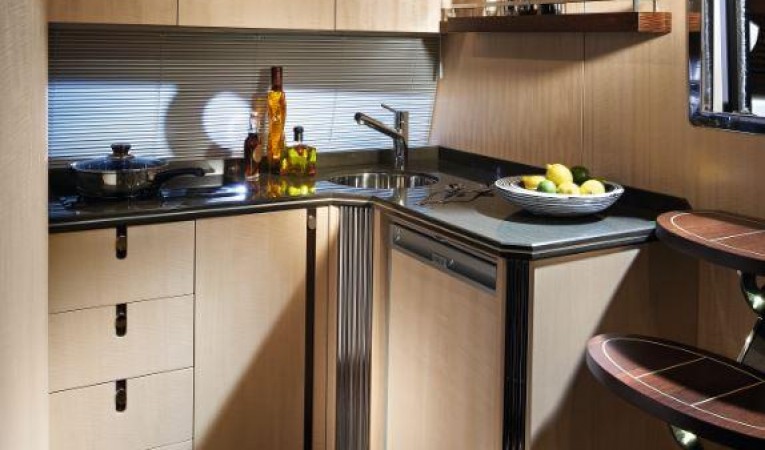 40 Sunseeker Manufacturer Provided Image: Thumbnail Sunseeker Portofino 40 Galley