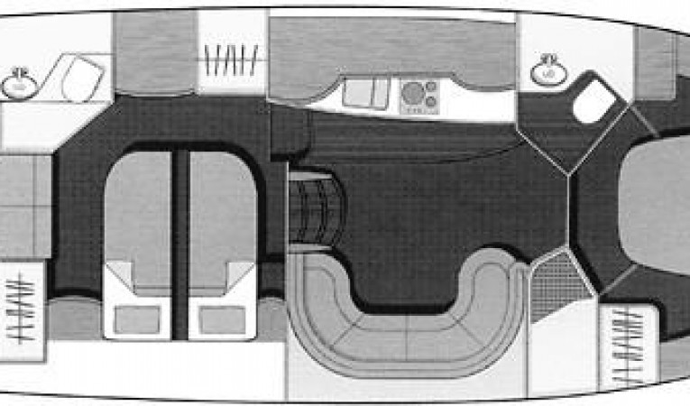 41 Sealine Manufacturer Provided Image: S41 - cabin arrangement