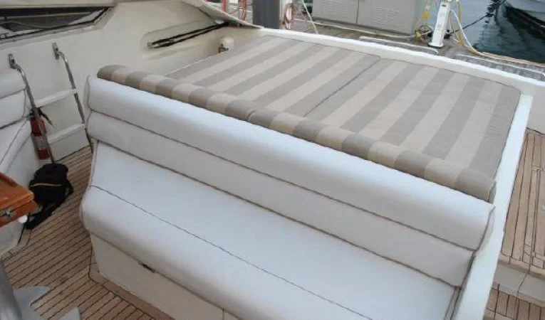 60 Baia Newer Fabric all cushions in cockpit / sundeck