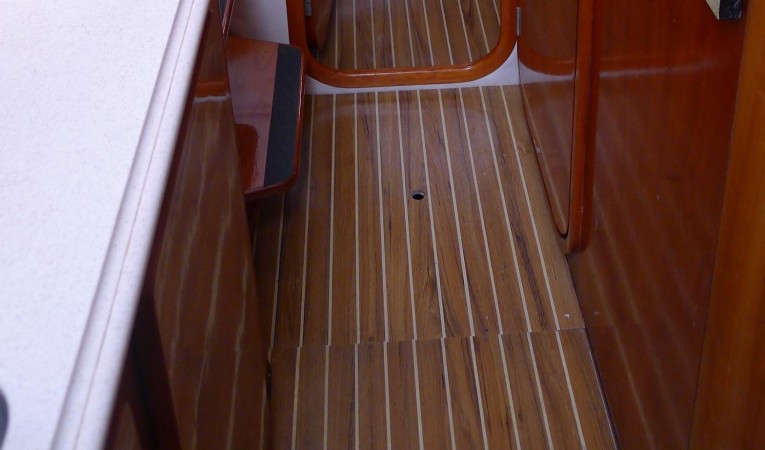 42 Jeantot Entry to Galley & Guest Cabins