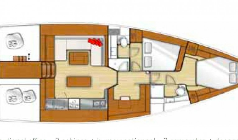 50 Beneteau Lay Out.
