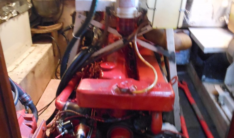 57 Wellington Main engine - 8KW generator above