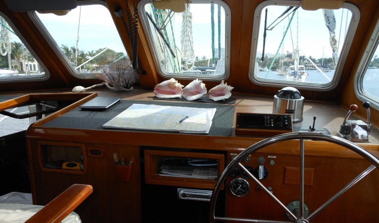 57 Wellington View from inside helm